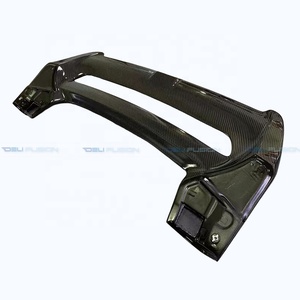 Para Honda Civic Type-R FK7 FK8 MUG con hoja de fibra de carbono en el alerón de cola de pato de techo medio - Product Image 4
