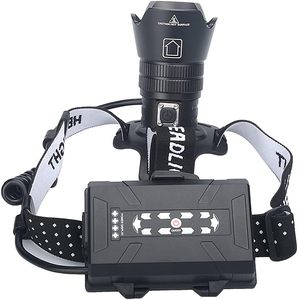 Lumens USB Rechargeable Headlamp Ultra Bright High Power 3 Modes Waterproof LED Headlight for Camping WADE-JS059 Back Red <b>Light</b> - Product Image 1
