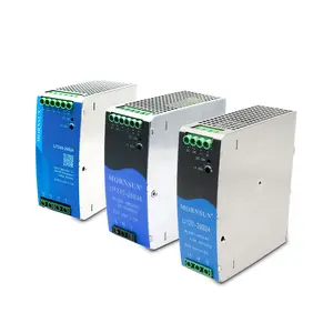 Mornsun rel Din, 2/3-phase 120W 240W 12V 24V 48V Industrial Din Rail ACDC catu daya tiga fase