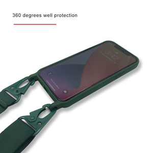 Lieko Dệt Phẳng Dây Buộc Dây Đeo Modular Vòng Cổ Cổ Dây Silicone Crossbody Điện Thoại Di Động Trường Hợp Đối Với iPhone 12 13 14 15 16 Pro Max - Product Image 3