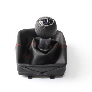 Pomo de palanca de cambios de cuero ergonómico de 5 y 6 velocidades para Volkswagen Polo - Product Image 3