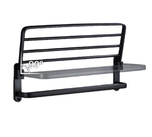 Giá Treo Khăn Không Đục Lỗ Tùy Chỉnh Kệ Phòng Tắm Bằng Nhôm Giá Treo Khăn Màu Đen Đồ Kim Khí Phòng Tắm - Product Image 2