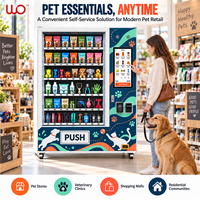 Distributeur automatique de produits pour animaux de compagnie en acier inoxydable avec écran tactile, surveillance à distance, ouverture 24h/24, pour friandises pour chiens, nourriture pour chats, jouets