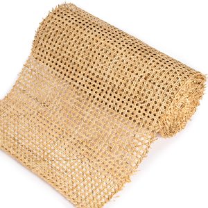 Couleur blanchie en osier naturel ruban rotin panier abat-jour matière première plastique maille ouverte rouleau canne rotin sangle - Product Image 1