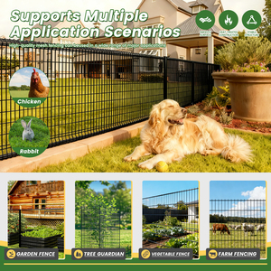 Black PVC Coated 16 Gauge Welded <b>Wire</b> <b>Mesh</b> Fence 2x3 Inches 48inch 50ft Roll Model USSXCN-036 Garden Animal Barrier - Product Image 4
