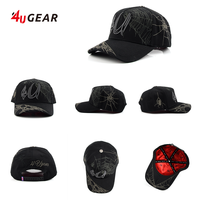 4UGEAR Memproduksi Gorras Custom 5 Panel 4U Sports Baseball Hat Snapback Caps dengan Logo Bordir 3D Custom untuk Topi Pria.