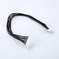 Harness Kabel Jumper Multi-Core Hitam Kustom dengan Konektor Plastik Putih Jantan ke Putih Betina untuk Papan Kontrol Elektronik