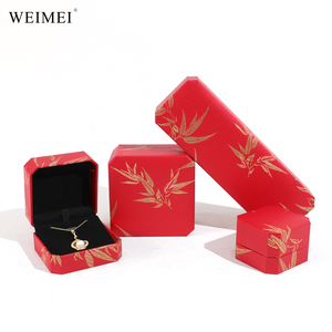 Caja de Regalo de Anillo de Papel de Lujo Personalizada WEIMEI, Caja de Joyería de Alta Gama para Anillos, Colgantes, Pulseras y Collares - Product Image 1
