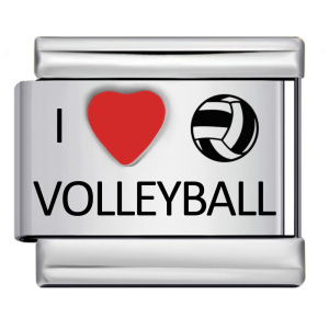 Factory Supply Silver Stainless Steel Sport Pattern Italian Charm Heart Basketball Tennis Volleyball Fishing Modular Bracelet - Product Image 3