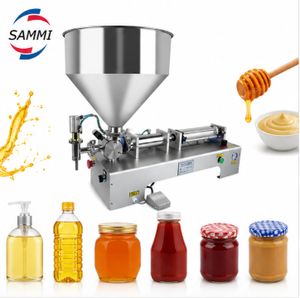 Máquinas de Llenado de Botellas Semiautomáticas para Salsa de Chile, Mantequilla de Maní, Aceite de Oliva, Crema, Lubricante y Pasta, Más Vendidas - Product Image 1