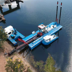 Machine de dragage de sable, moteur diesel, drague à aspiration avec boîte de vitesses et moteur, capacité de 500 m3/h pour le dragage de rivières et de lacs - Product Image 4