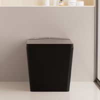 Toilette intelligente au design carré, commande vocale, multifonction, télécommande, pour suites d'hôtellerie cinq étoiles
