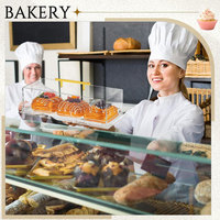 Boîte de présentation en acrylique pour pain et pâtisseries, plateau rectangulaire transparent avec couvercle, conteneur de rangement alimentaire pour comptoir de fête, personnalisable