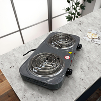 Petit appareil ménager Réchaud portable à double brûleur Plaque chauffante à serpentin Plaque chauffante électrique pour la cuisson