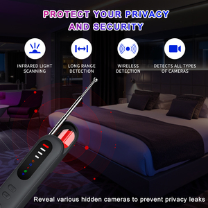 Detector de Cámaras Ocultas Portátil Multifuncional Antiespía, Alarma de Vibración, Buscador de Dispositivos Inalámbricos GSM, Escáner Infrarrojo RF, Protección de Privacidad - Product Image 2