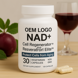 Suplemento de NAD de Marca Privada, Mezcla Sinérgica con Nicotinamida Ribósido, PQQ y Resveratrol, Cápsulas de Suplemento de NAD - Product Image 4