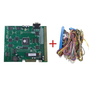 Bán buôn giá rẻ đa Đồng Tiền hoạt động trò chơi hội Đồng Quản Trị 7 trong 1 màu xanh lá cây PCB video chơi game máy để bán - Product Image 1