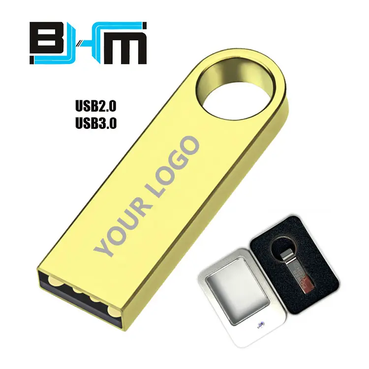 Cá nhân hoá tùy chỉnh memorias USB Flash Drive 2.0 3.0 kim loại mini Flash Memory Stick 1GB 4GB 16G 64GB 128GB CLE USB âm nhạc Pendrive