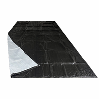 Günstige 12' X 20' Bauabsperrung Isolierte Plane Orange Premium Hochbelastbare Polyethylen Beton-Aushärtungsdecke