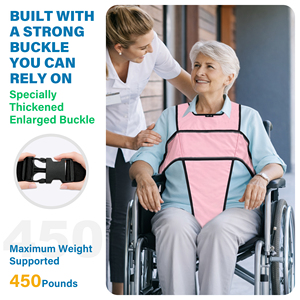 Arnés de Seguridad Ajustable para Silla de Ruedas, Cinturón de Soporte para Torso de Tela Oxford Suave para Adultos - Product Image 3