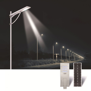 Farola Solar Inteligente con Sensor de Movimiento PIR, Encendido Automático del Anochecer al Amanecer, para Iluminación de Estacionamientos y Carreteras - Product Image 1