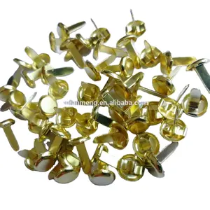 round head dia 8mm metal paper fastener ,14length brass fastener ,unbrako school office stationery fastener