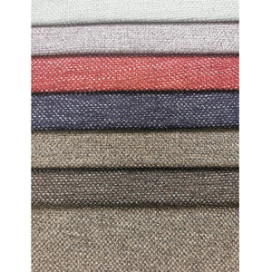 Vente en gros 100 polyester aspect lin tissu lin comme canapé tissu lin coupon tissu - Product Image 5