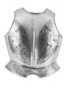 Torso de Armadura de Acero Estilo Marto de Alta Calidad con Diseño Metálico Grabado y Acabado Premium para Coleccionistas y Decoración - Product Image 1