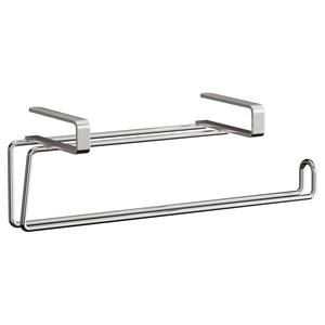 Support mural en fer pour rouleaux de papier toilette, écologique, pour cuisine, sans perçage, rangement pour essuie-tout, serviettes et film alimentaire - Product Image 4