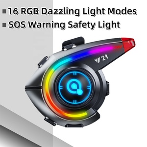 Brand New Chất lượng cao axk Y21 đen không dây cho xe máy Mũ bảo hiểm intercom - Product Image 2