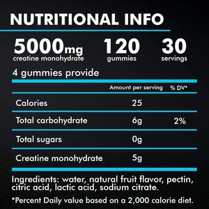 Compléments alimentaires OEM Créatine monohydrate Gummies Complément sportif pour la croissance musculaire et l'énergie pour adultes Maintenant Compléments - Product Image 2