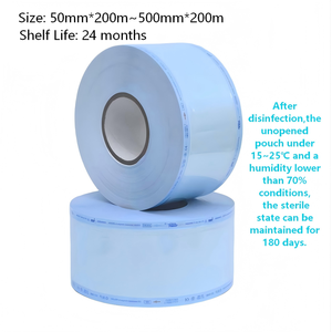 Bolsa estéril de retorta transparente con sellado fácil para esterilización, rollo plano termosellable para envasado de medicamentos, pastillas y líquidos de infusión. - Product Image 6