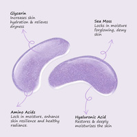 Soins des yeux, patchs raffermissants personnalisés pour le contour des yeux, anti-âge, hydratants, illuminateurs, masque pour les yeux en cristal d'algues marines