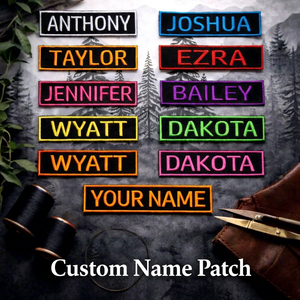 Custom High Quality Eco-Friendly Canvas PVC Name <b>Patch</b> Embroidered Iron-<b>On</b> <b>Sew</b>-<b>On</b> Badge for Cloth Use - Product Image 1