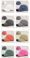 Gorra de Béisbol con Cola de Caballo y Logotipo Personalizado, Gorras Ajustables de Algodón Lavado, Gorras Trucker Estilo Dad Desgastadas, Regalos