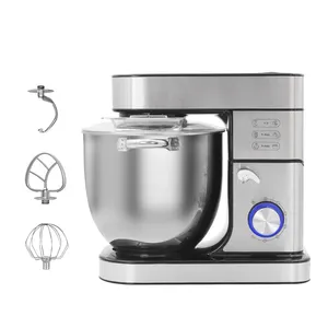 Hot selling food processor kitchen machine stand mixer WIth Aluminium dough hook and flat beater 3 in 1 Multi-function