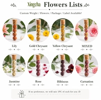 Boules de thé aux fleurs chinoises séchées, thé fleuri pur fait à la main
