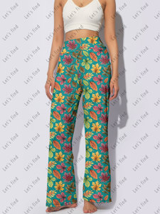 Leggings a Vita Elastica e Gamba Larga Indispensabili per Donne, Abbigliamento Sexy per Casa e Opzione Confortevole per Streetwear, Pantaloni Personalizzabili - Product Image 6