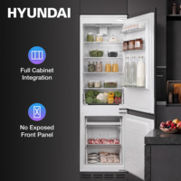 HYUNDAI Intelligent Keukenapparaat 274L Inbouwkoelkast Geïntegreerde Koelkast Vershoudkast 80L Vriesvak N/ST Klimaatklasse