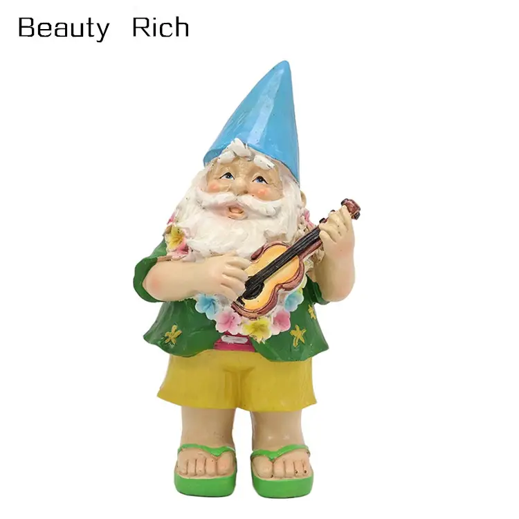 Polyresin/Hars Hippie Hawaii Thema Vakantie Fairy Garden Mrs Hula Bikini Gnome Beeldje 6 "Tall Diy Mrs Lady gnomes Collection