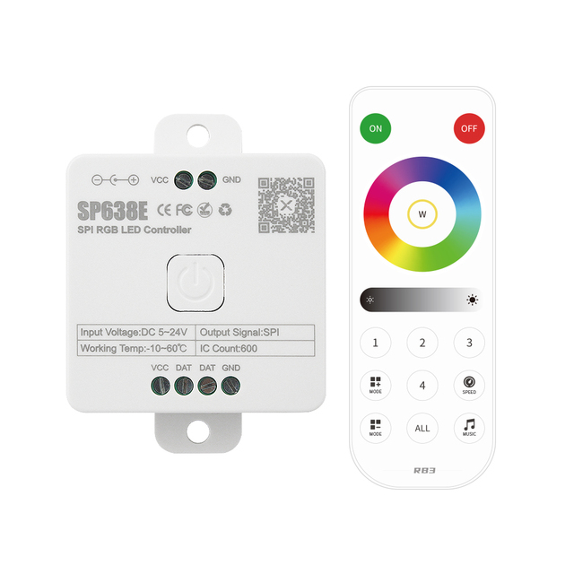 App Control Rf Remote DIY SPI Addressable RGBic Pixel RGB Light Led Controller of RGBIC LED Light