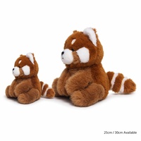 Peluche Panda Rouge en Gros d'Usine, Jouet en Peluche Doux, Animal en Fausse Fourrure Rempli de Coton PP, Plusieurs Tailles, Peluche à Câliner, Cadeau pour Enfants