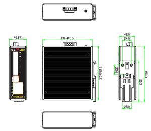 Switch PoE Công Nghiệp 8 Cổng Được Quản Lý Đầy Đủ Gigabit Với Bộ Chuyển Đổi Powerline - Product Image 5