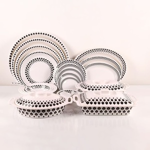 Moderno retro 45/50cm grande prato de plástico descartável para festas banquetes celebrações do Oriente Médio estilo cross-border - Product Image 4