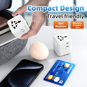 <strong>Portable</strong> Mini GaN Plug <strong>Socket</strong> Universal International Travel Adapter AC DC Converter Board for USA Japan Euro <strong>UK</strong> off Board - Product Image 3