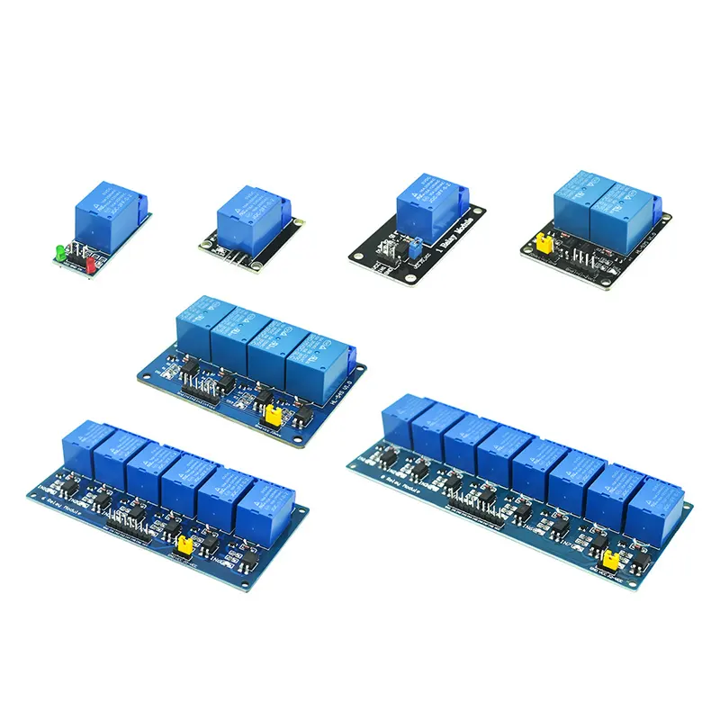 Módulo de relé de potencia de 1/2/4/6/8 vías, salida de 5V CC, con optoacoplador, módulo de relé de potencia, 250VAC/125VAC, 10A, 1/2/4/vías