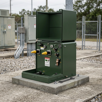 Transformateur monophasé monté sur socle 37,5 kVA 7,2 kV vers 120 V, boîtier étanche, transformateur de distribution d'énergie