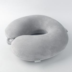 Oreiller en forme de U Oreiller cervical Coton à mémoire de forme Rebond lent Amovible Adulte Appui-tête Protecteur de <span class=keywords><strong>cou</strong></span> Oreiller de sieste d'<span class=keywords><strong>avion</strong></span> - Product Image 3