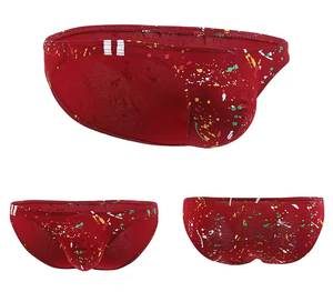 Calzoncillos bóxer de algodón transpirable para hombre con estampado de galaxia, tela de punto antibacteriana y logo en la cintura - Product Image 3