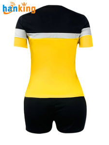 Ehanking, camisetas de manga corta informales de verano para mujer, Top y pantalones cortos con cordón, conjuntos de dos piezas, conjuntos de talla grande - Product Image 5